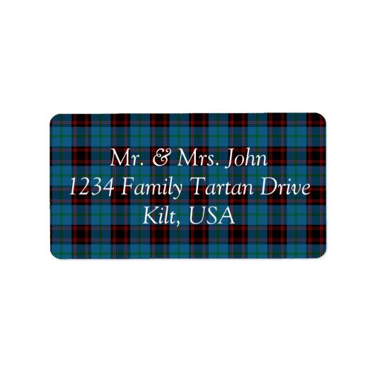 Home Tartan Label (Voorkant)