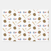 Home Team Openingsdag Honkbal Ouderwets Inpakpapier Vel (Voorkant)