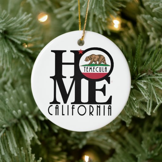 HOME Temecula California Keramisch Ornament (Boom)