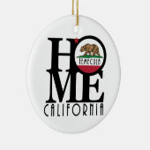 HOME Temecula California Keramisch Ornament (Rechts)