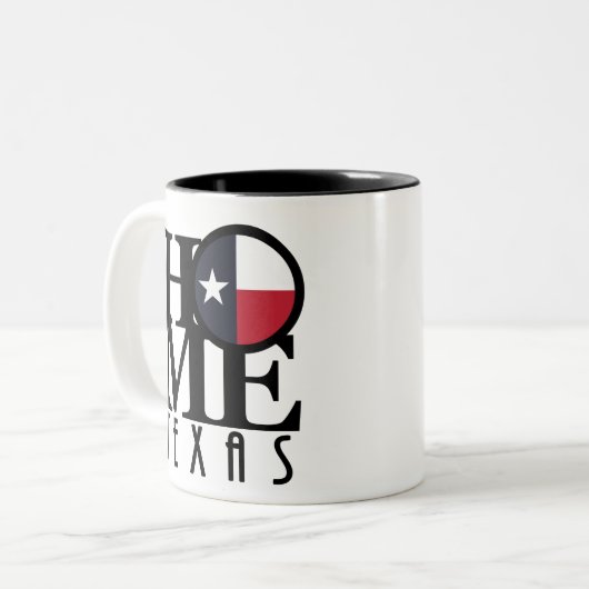 HOME Texas 11oz Two-Tone Coffee Mok (Voorkant links)