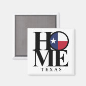 HOME Texas 2x2 Square Magnet (Voorkant / Achterkant)