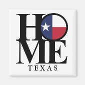 HOME Texas 2x2 Square Magnet (Voorkant)