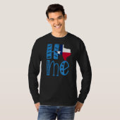 Home Texas in blokletters T-shirt (Voorkant volledig)