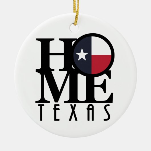 HOME Texas Keramisch Ornament (Voorkant)