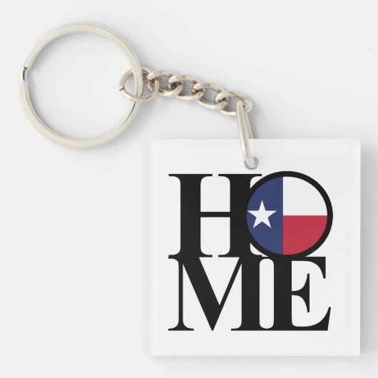 HOME Texas Lone Star Sleutelhanger Small Square (voorkant)