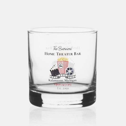 Home Theater Bar Whiskey Rocks Bril Drinkware Whisky Glas (Achterkant)
