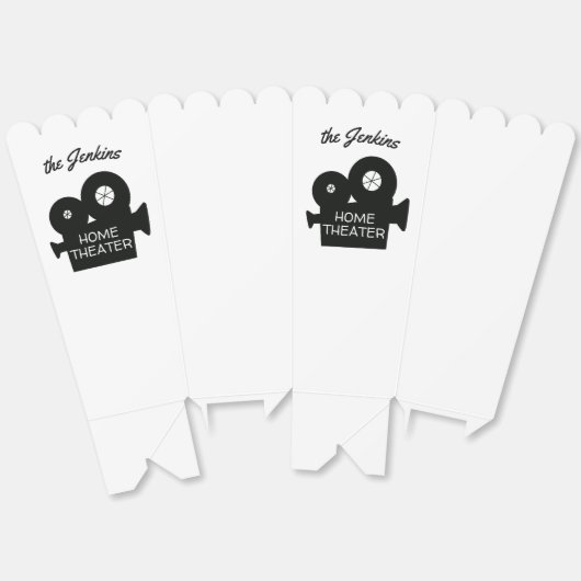 Home Theater Custom Movie Room Bedankdoosjes (Ongevouwen)