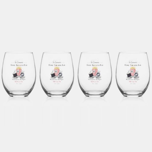 Home Theaterbar Stemless wijnglazen Drinkware Wijnglas Zonder Voet (Voorkant)