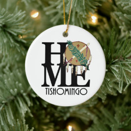 HOME Tishomingo Oklahoma Keramisch Ornament