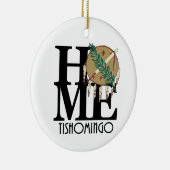 HOME Tishomingo Oklahoma Keramisch Ornament (Rechts)