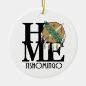 HOME Tishomingo Oklahoma Keramisch Ornament (Voorkant)