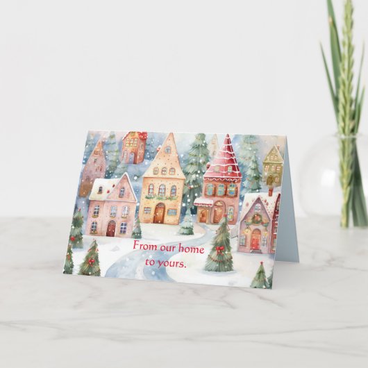 HOME TO HOME GOEDE WENSEN KERST KAART (Voorkant)