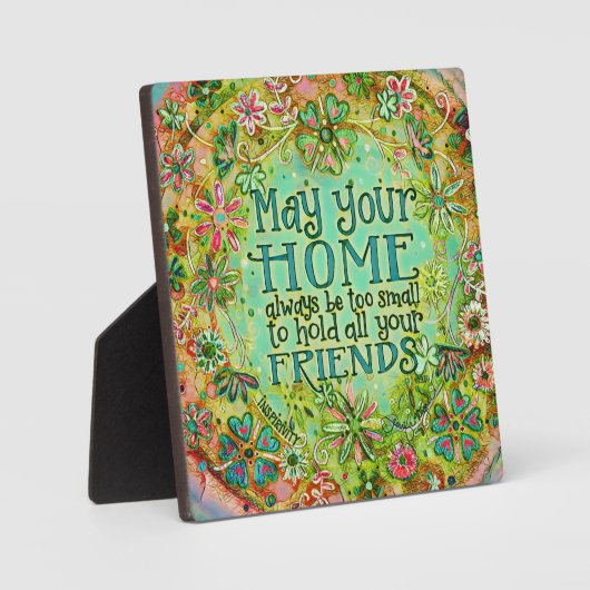 Home Too Small Irish Quote Green Fun Inspirivity Fotoplaat (Voorkant)