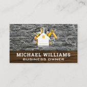 Home Tools | Achtergrond van de Wood Rock Visitekaartje (Voorkant)