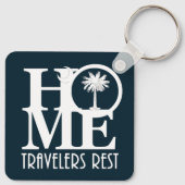 HOME Travelers Rest South Carolina Sleutelhanger (Achterkant)