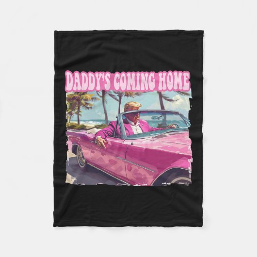 Home Trump Shirt Grappig Maga Donald Trump 2024 Fleece Deken (Voorkant)