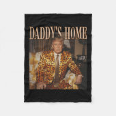 Home Trump Shirt Trump 2024 Leopard Funny Maga Fleece Deken (Voorkant)