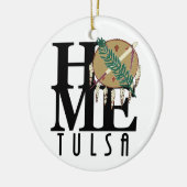 HOME Tulsa Oklahahoma Keramisch Ornament (Links)