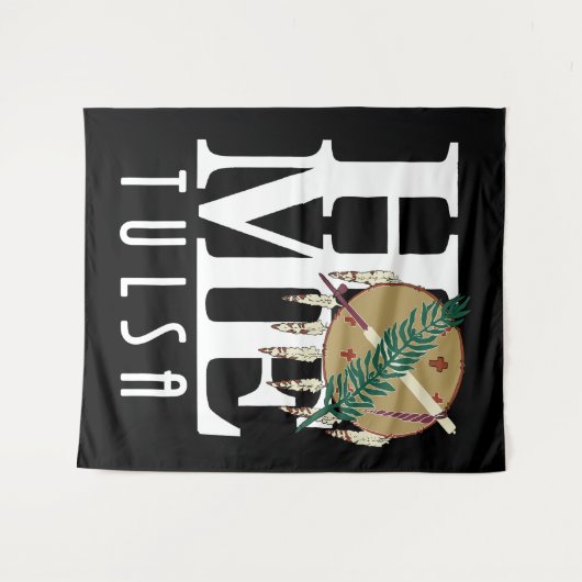 HOME Tulsa Oklahoma Wandkleed (Voorkant (horizontaal))