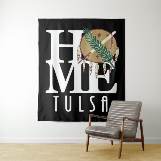 HOME Tulsa Oklahoma Wandkleed (In situ)