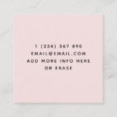 Home Tutor Docent Educator Schattige Pencil Baby P Vierkante Visitekaartje (Achterkant)