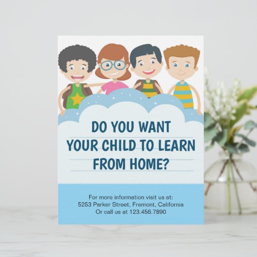 Home Tutor Flyer (Staand voorkant)