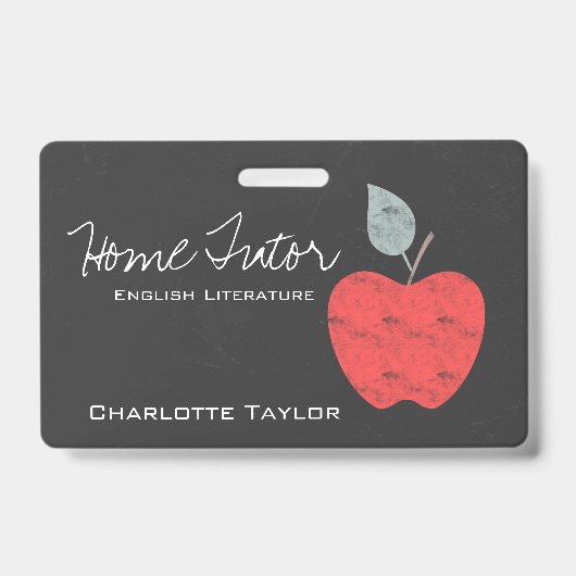 Home Tutor Leraren Apple Business gepersonaliseerd Badge (Voorzijde)