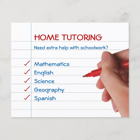 Home Tutoring Flyer (Voorkant)