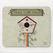Home Tweet Home Mousepad Muismat (Voorkant)