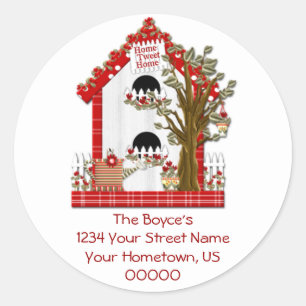 Home Tweet Thuisadres Sticker