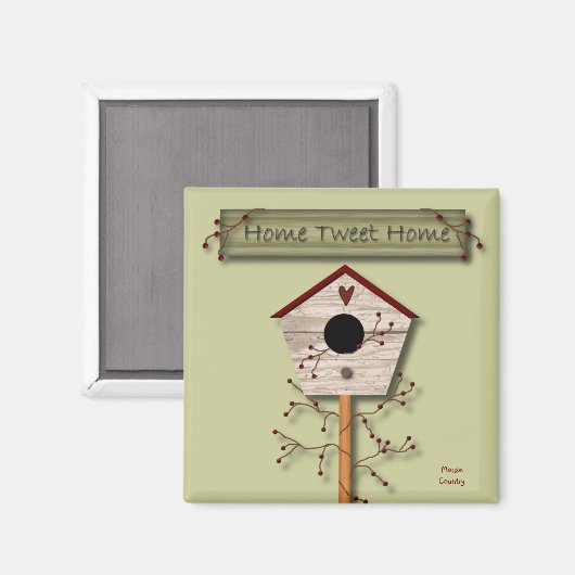 Home Tweet Thuismagneet Magneet (Voorkant / Achterkant)