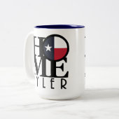 HOME Tyler Texas 15oz Tweekleurige Koffiemok (Voorkant links)