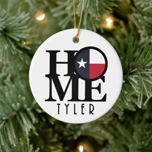 HOME Tyler Texas Keramisch Ornament (Boom)