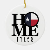 HOME Tyler Texas Keramisch Ornament (Voorkant)