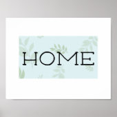 Home, Typography Wall Art, Printable Art Poster (Voorkant)