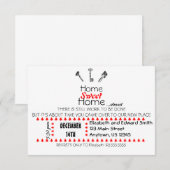 Home-uitnodiging Kaart (Voorkant / Achterkant)