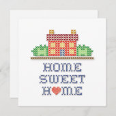 Home-uitnodigingskaart voor thuis (Voorkant / Achterkant)