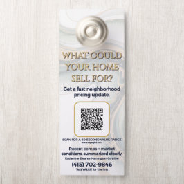 Home Value Range in 60 Seconds—Scan & Text Deurhanger