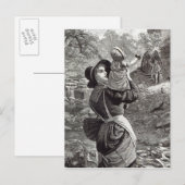 Home van Market, van 'vrijetijdsuur', 1888 Briefkaart (Voorkant / Achterkant)