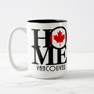 HOME Vancouver (Canadese vlag) 15oz Tweekleurige Koffiemok