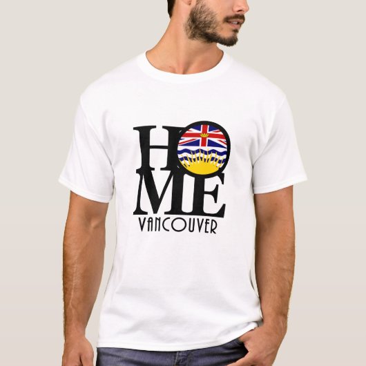 HOME Vancouver Dritish Columbia T-shirt (Voorkant)