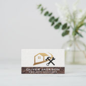 Home Vastgoed Logo | Bouwgereedschap Visitekaartje (Staand voorkant)