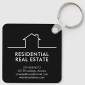 Home Vastgoed Makelaar Promotie Sleutelhanger (Achterkant)