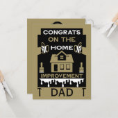 Home Verbetering Gefeliciteerd Kaart (Voorkant / Achterkant in situ)