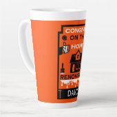 Home Verbetering Gefeliciteerd Latte Mok (Linkerhoek)