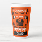 Home Verbetering Gefeliciteerd Latte Mok (Voorkant)