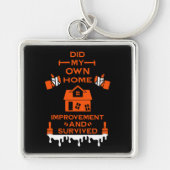 Home Verbetering Gefeliciteerd Sleutelhanger (Voorkant)