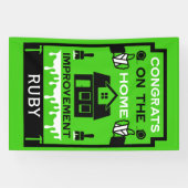 Home Verbetering Gefeliciteerd Spandoek (Horizontaal)