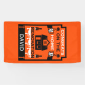 Home Verbetering Gefeliciteerd Spandoek (Horizontaal)